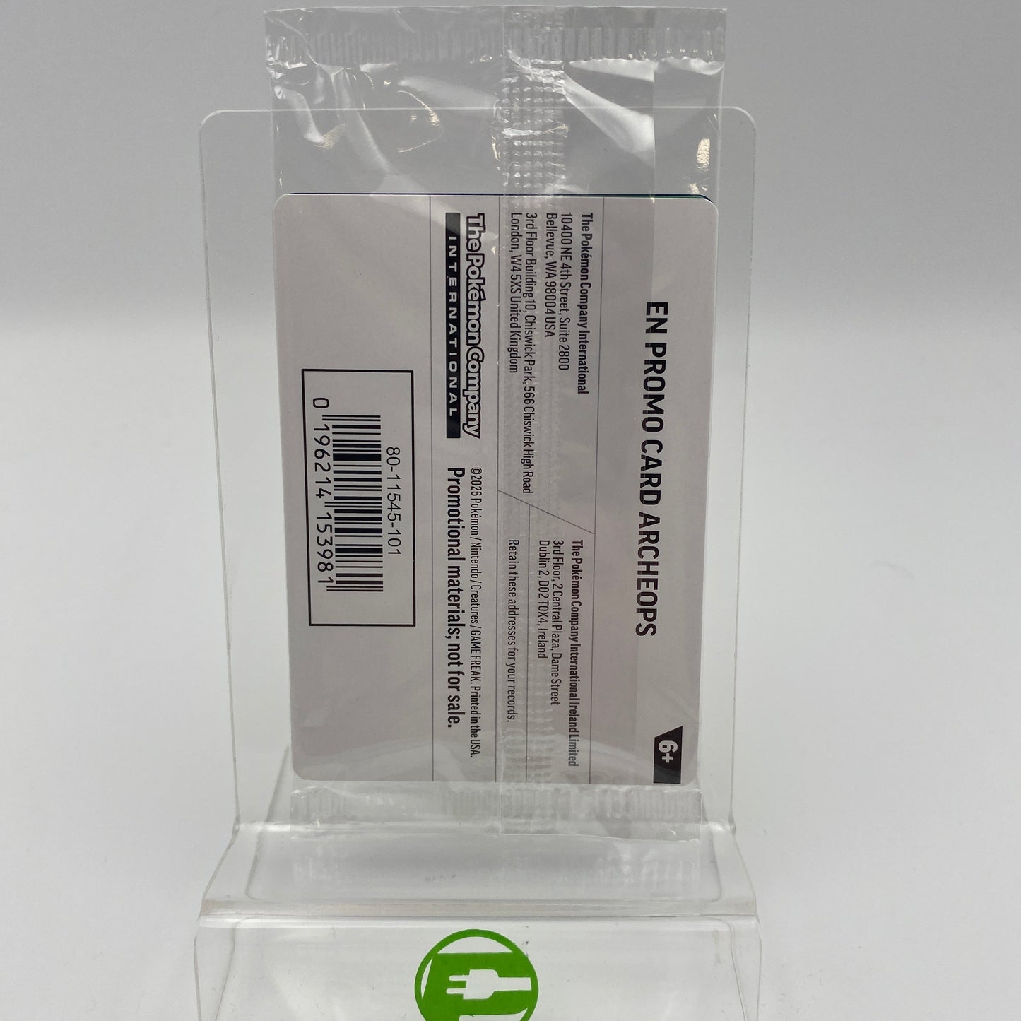 Pokémon TCG Chicago Field Museum Archeops 051 English SEALED