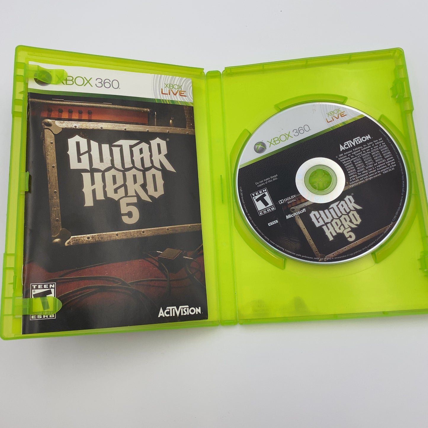 Guitar Hero 5 (Microsoft Xbox 360, 2009)