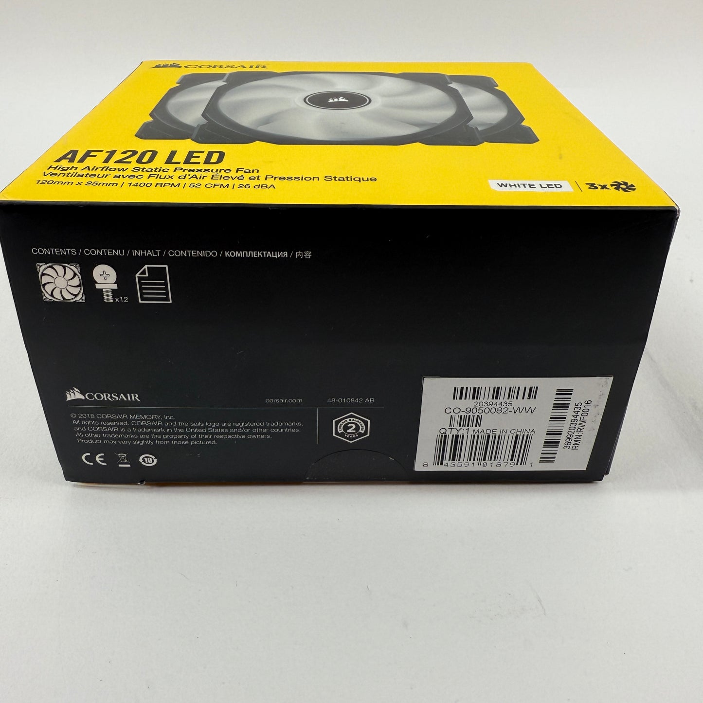 Corsair AF 120 LED High Airflow Static Pressure Fan RWF0016