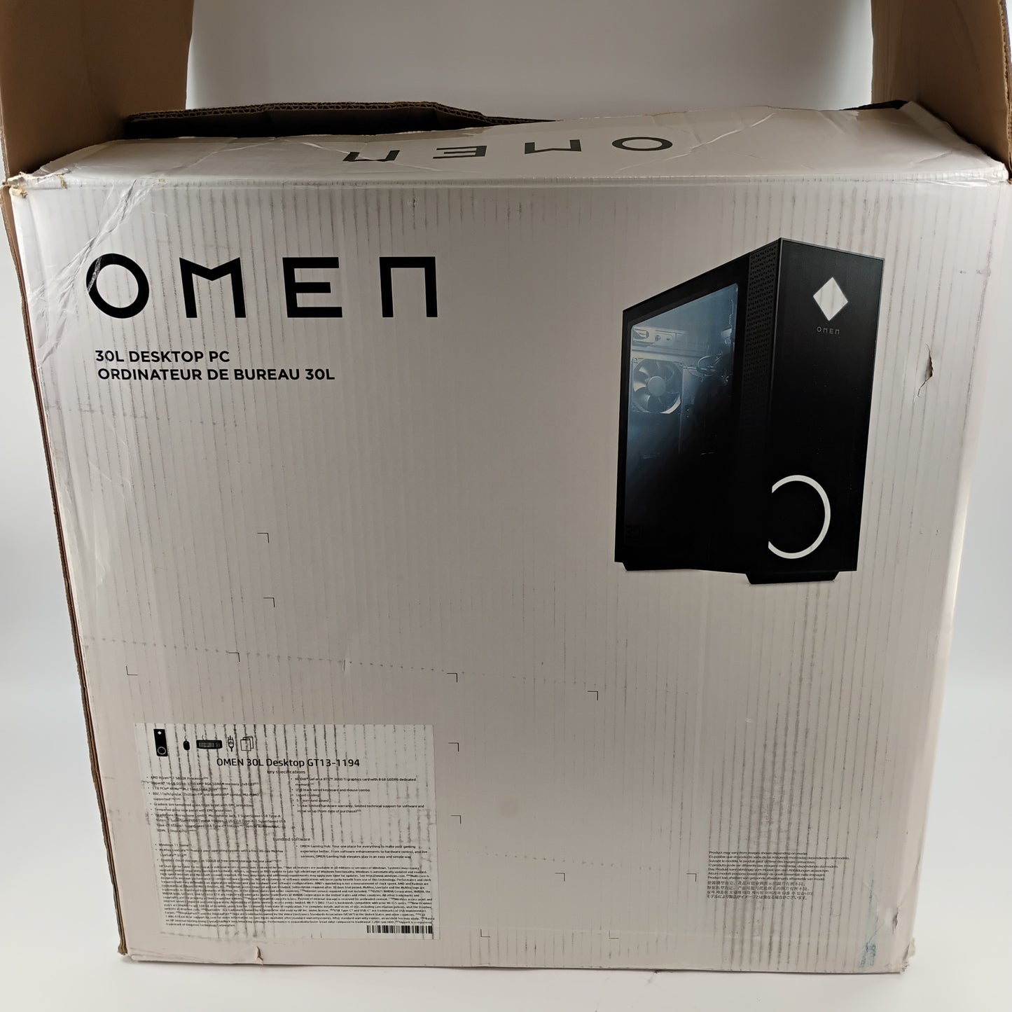 Omen 30L Ryzen 7 5800X 3.80GHz 16GB RAM 1TB SSD Nvidia GeForce RTX 3060 Ti