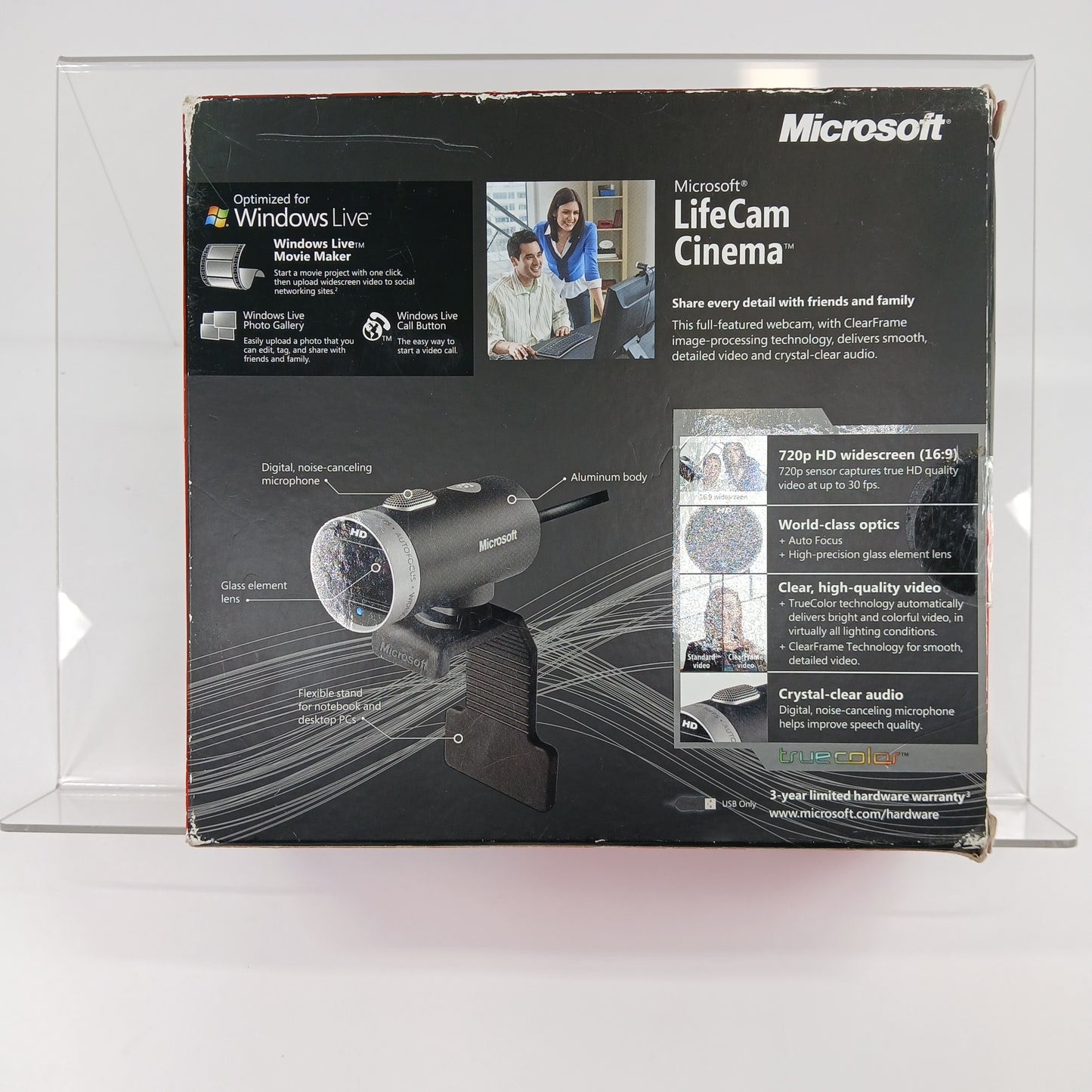New Microsoft LifeCam Cinema Black 1393 For PC