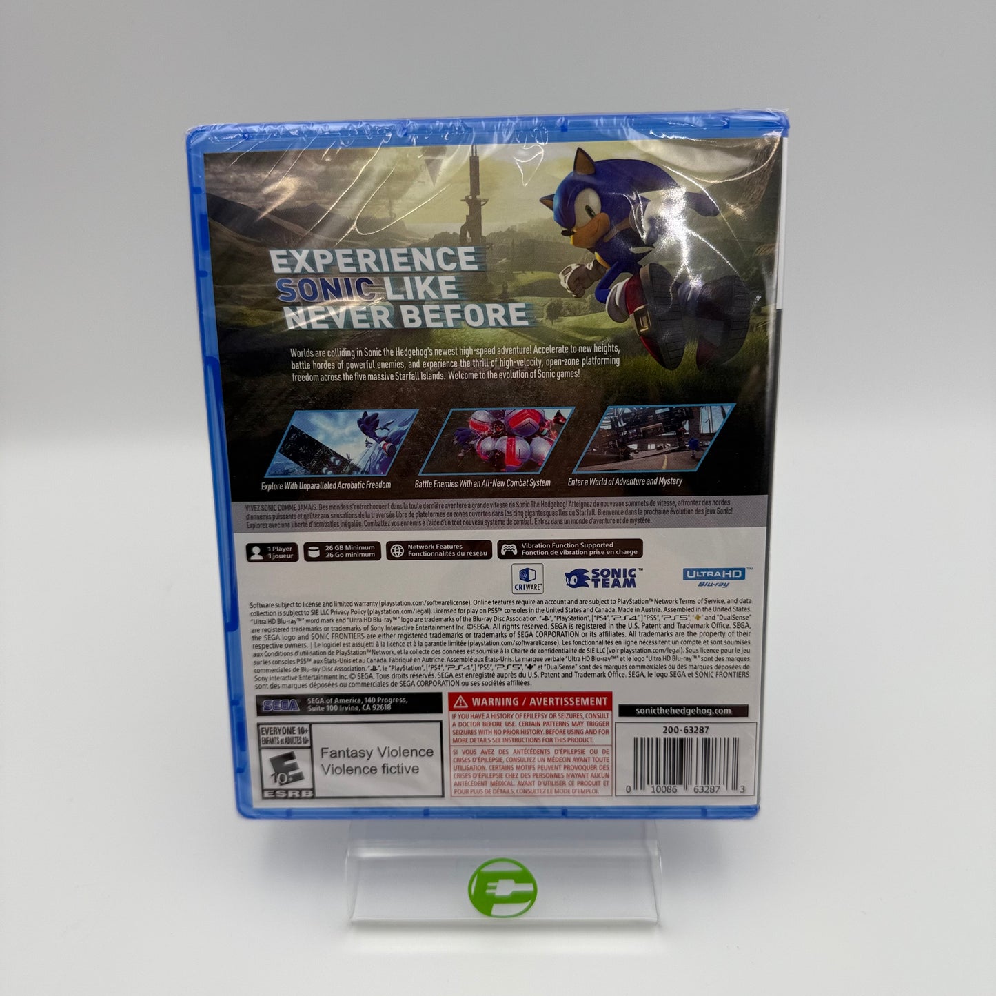 New Sonic Frontiers (Sony PlayStation 5 PS5, 2022)
