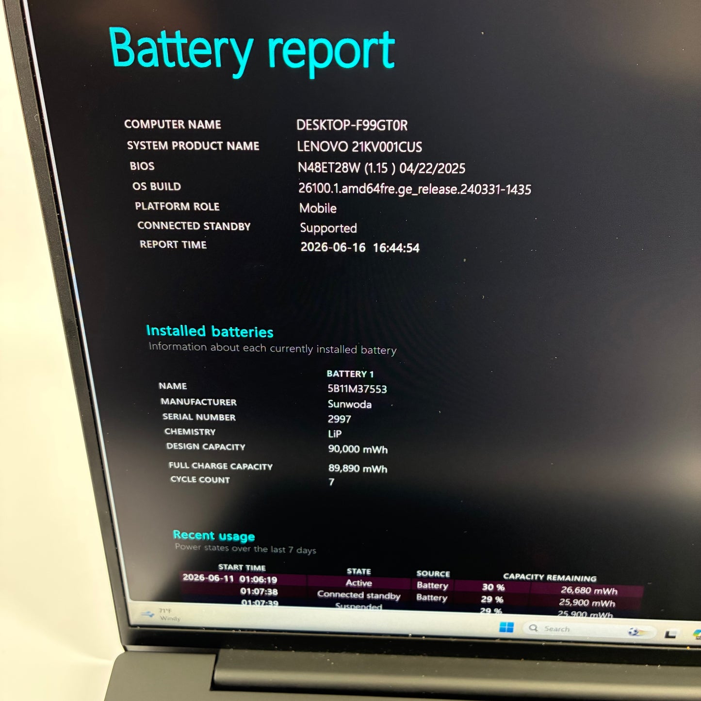 Lenovo ThinkPad P1 Gen 7 16" Core Ultra 9 185H 64GB RAM 2TB SSD GeForce RTX 4070