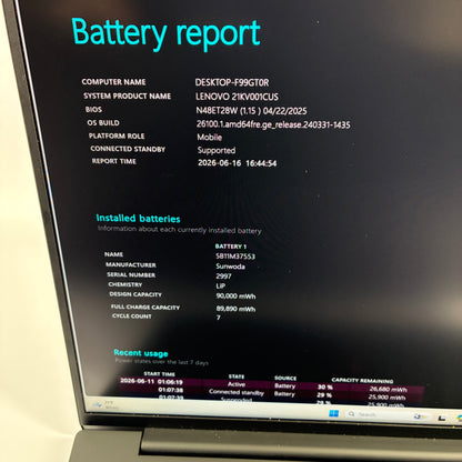 Lenovo ThinkPad P1 Gen 7 16" Core Ultra 9 185H 64GB RAM 2TB SSD GeForce RTX 4070