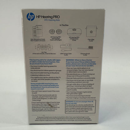 New hp Hearing Pro OTC Black