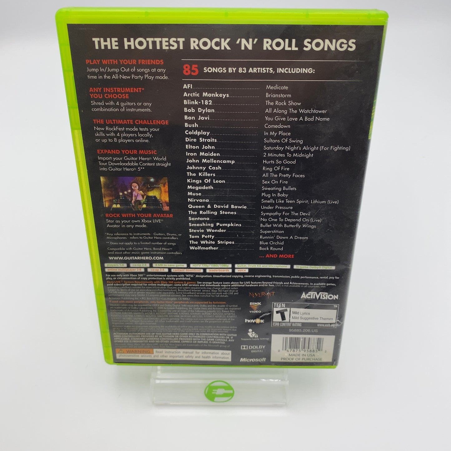 Guitar Hero 5 (Microsoft Xbox 360, 2009)