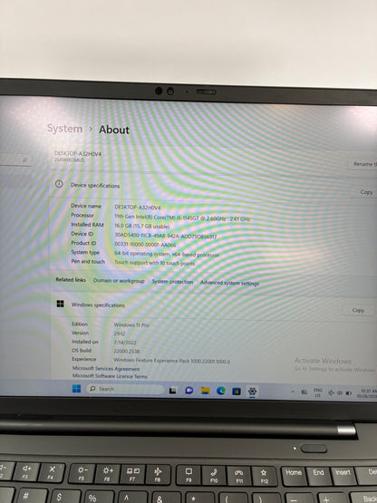 Lenovo ThinkPad X1 Carbon Gen 9 14" i5-1145G7 2.6GHz 16GB RAM 256GB SSD