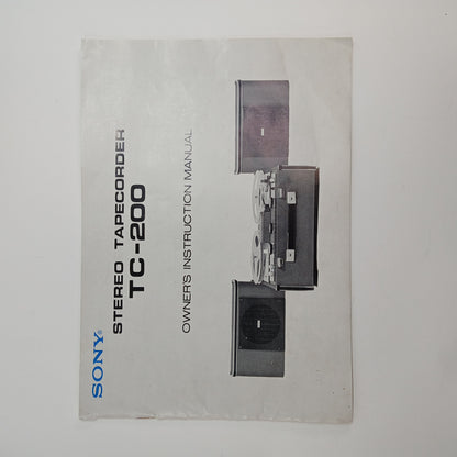 SONY TC 200 Stereo TAPECORDER w/ Detachable Speakers + 2x Film Reels [READ]