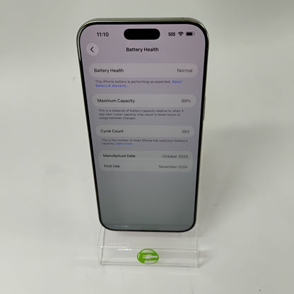 Factory Unlocked Apple iPhone 16 Pro Max 512GB Natural Titanium MYWA3LL/A