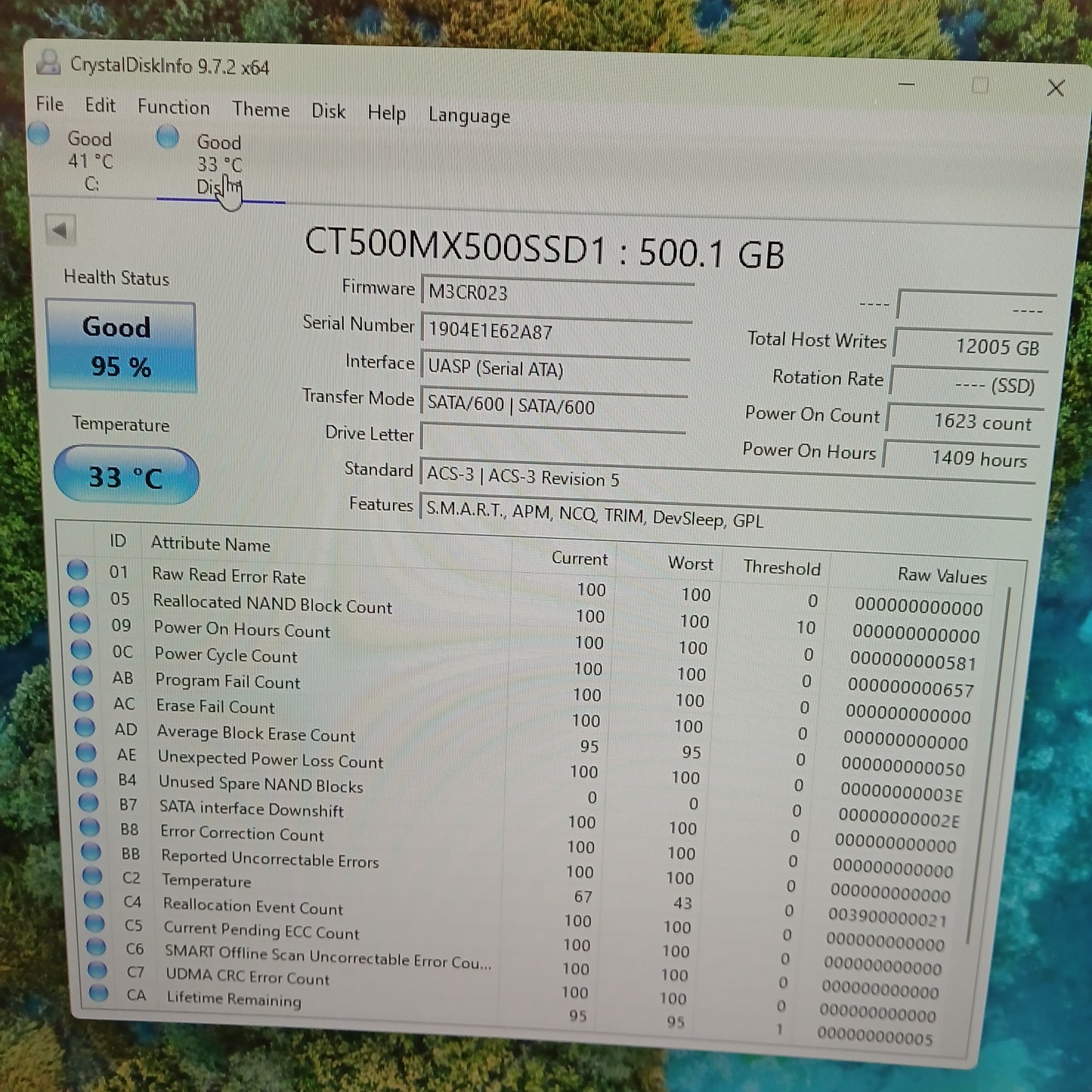Crucial 2.5" MX500 SSD 500GB SATA III 6Gbps SSD CT500MX500SSD1