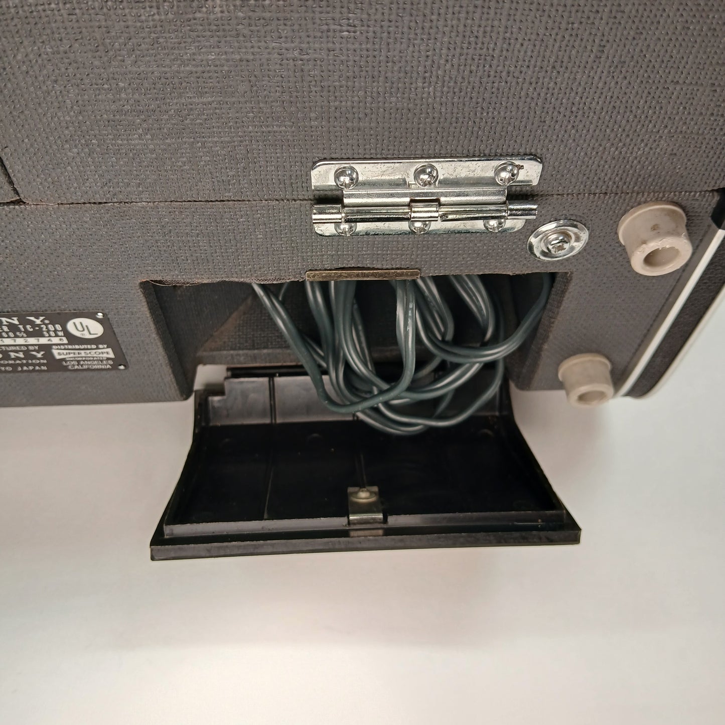 SONY TC 200 Stereo TAPECORDER w/ Detachable Speakers + 2x Film Reels [READ]