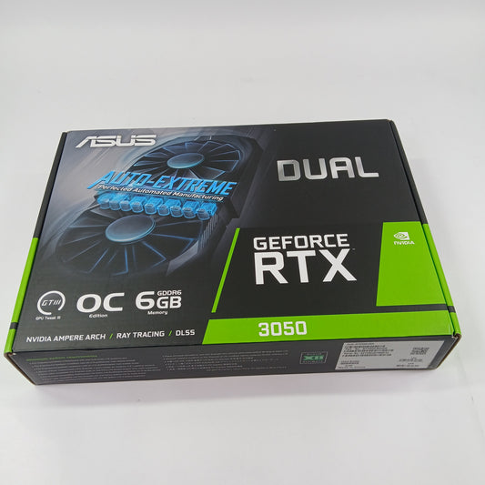 Asus GeForce RTX 3050 6GB GDDR6 Graphics Card DUAL-RTX3050-O6G