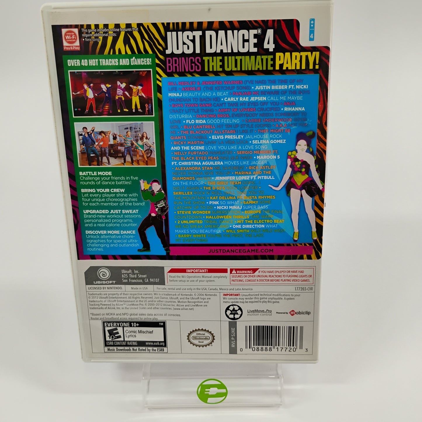 Just Dance 4 (Nintendo Wii, 2012)