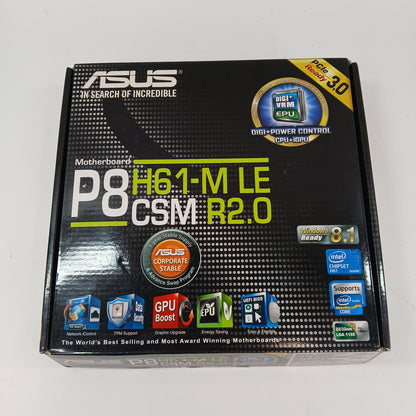 New ASUS P8H61-M LGA 1155 microATX Motherboard